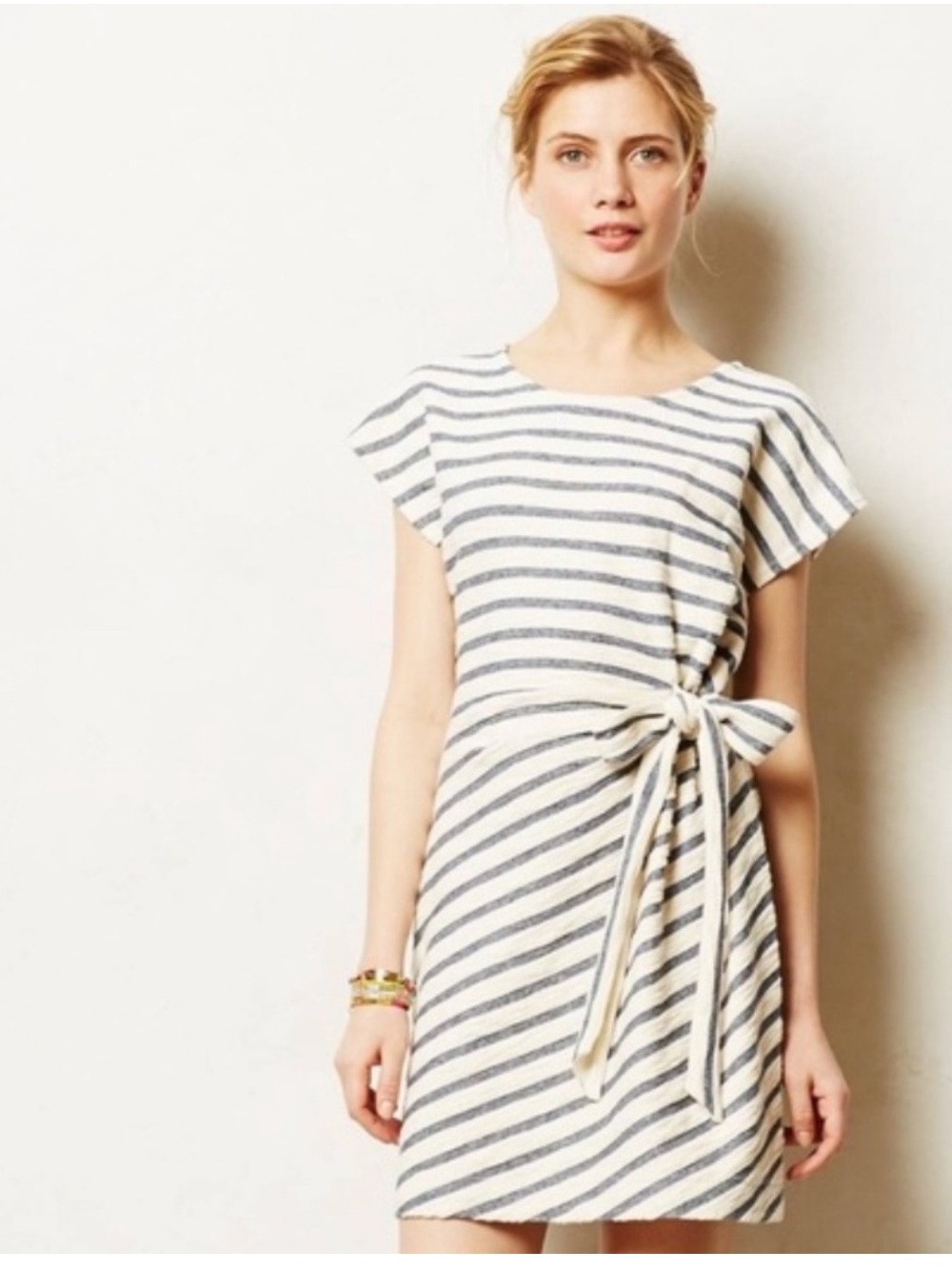 Anthropology Saturday Sunday Yael Striped Dress Small